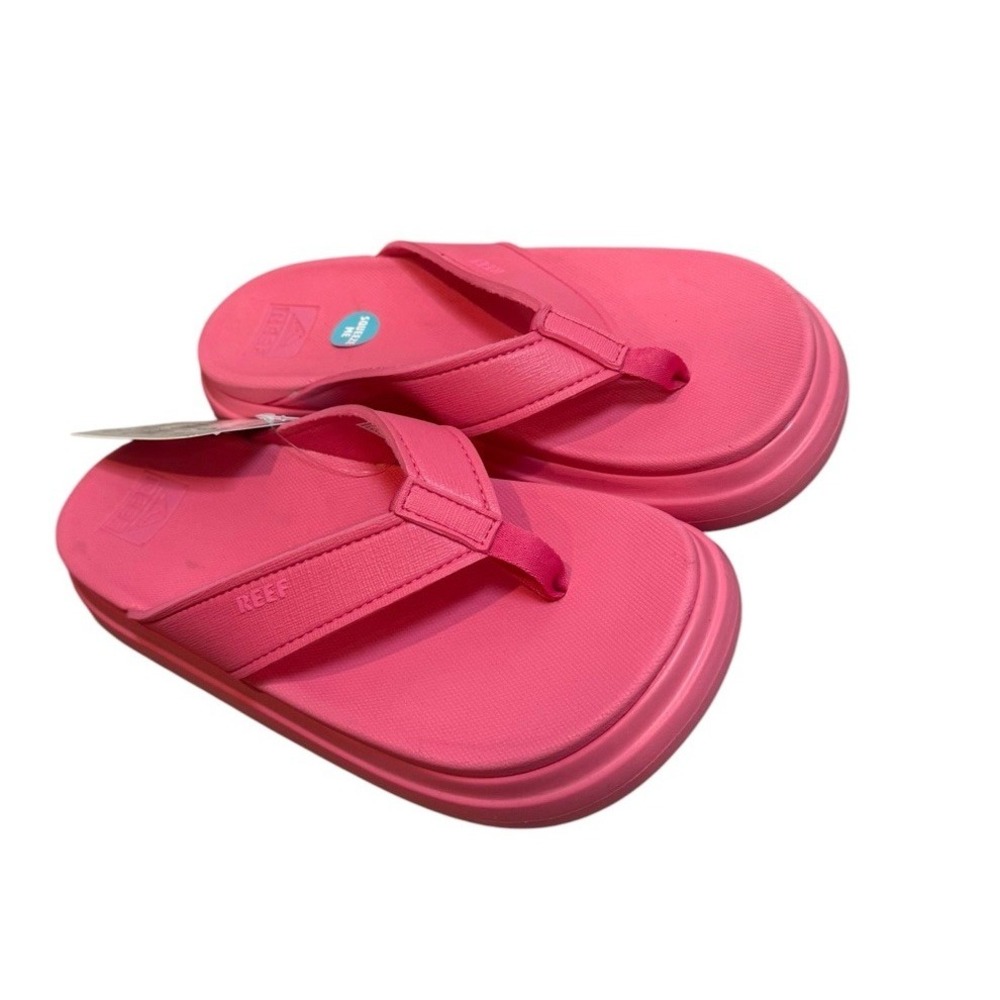 WOMEN'S REEF HOT PINK SIERRA PLATFORM FLIP FLOP‎ POOL/BEACH SANDALS SIZE 9 NWT